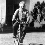 Einstein à vélo