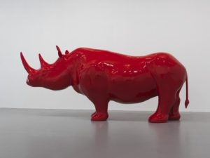 Le rhinocéros - Xavier Veilhan -Centre Pompidou