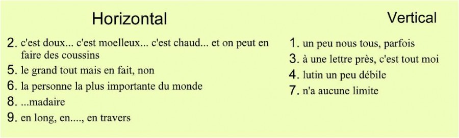 Sa Suite Est Sans Importance Mots Croises mots-croisésmarie sans importance