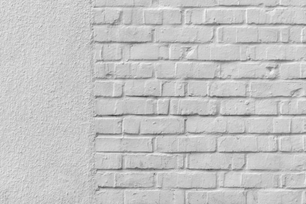 mur de briques blanc